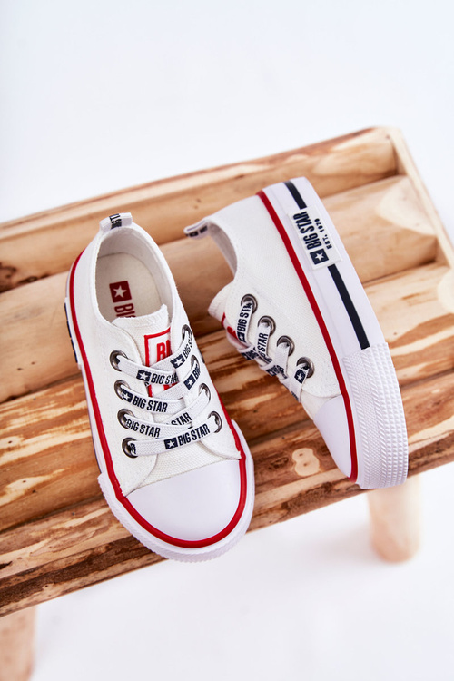 Detské materiálne tenisky Veľká hviezda KK374068 biela