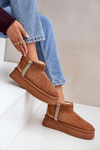 Snehové topánky na platforme s vzorom Camel Udra