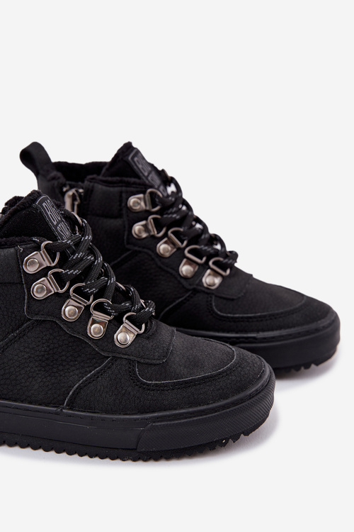 Trekové Boty Dětské Zateplené Big Star SS374075 Černé