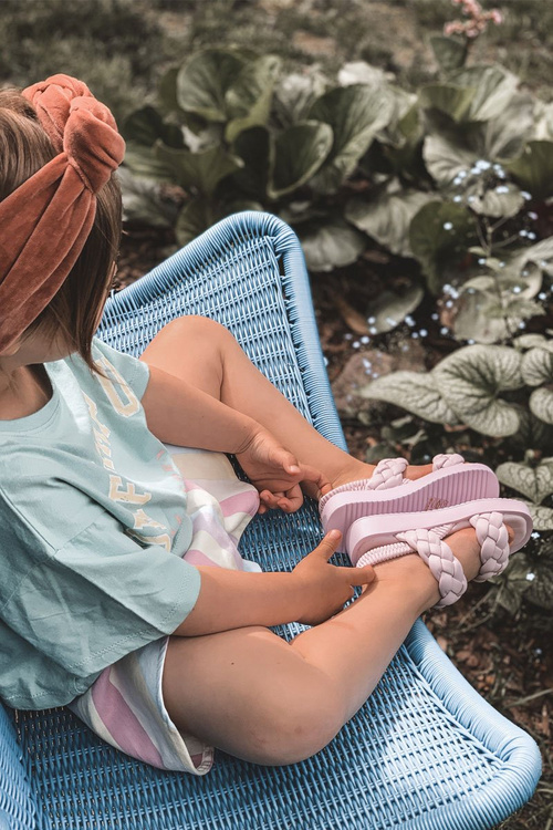 Dětské Sandály Se Stahovací Sňůrkou Fialové Cutie-Pie