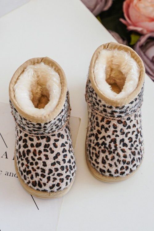 Dětské Oceněné Botky Sněhové Boty Bežové Gooby