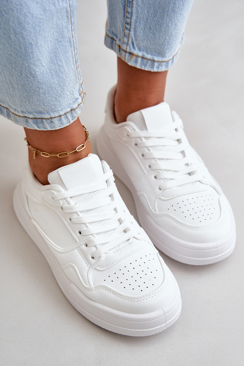 Klasické Dámske Tenisky Z Eko Kože Biele Meriora