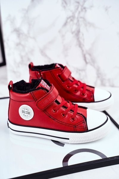 Dětské Zateplené Tenisky Big Star GG374034 Červené