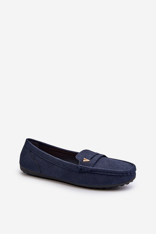 Klasické tmavomodré dámske mokasíny Iramarie