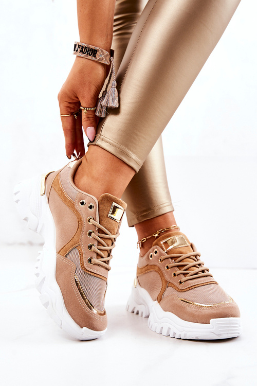 Tenisky na platforme Brown Sallie