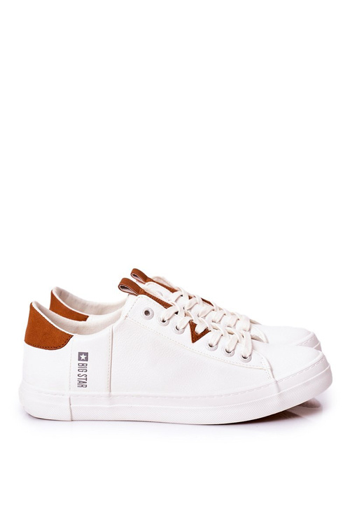 Pánské Kožené Tenisky Big Star GG174025 Bílé