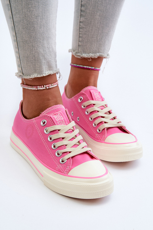 Nízké dámské tenisky Big Star NN274271 Růžové