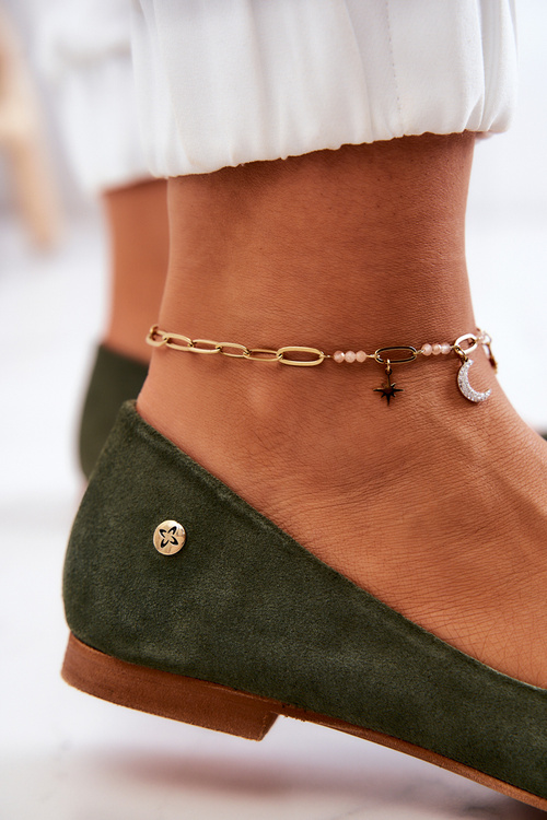 Dámsky semišový balerinas Maciejka 04100-45 Khaki