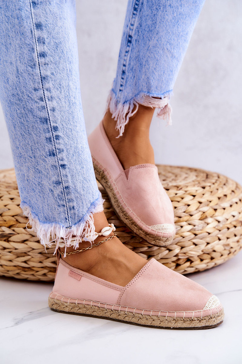Dámské klasické espadrilky Big Star JJ274955 Růžové