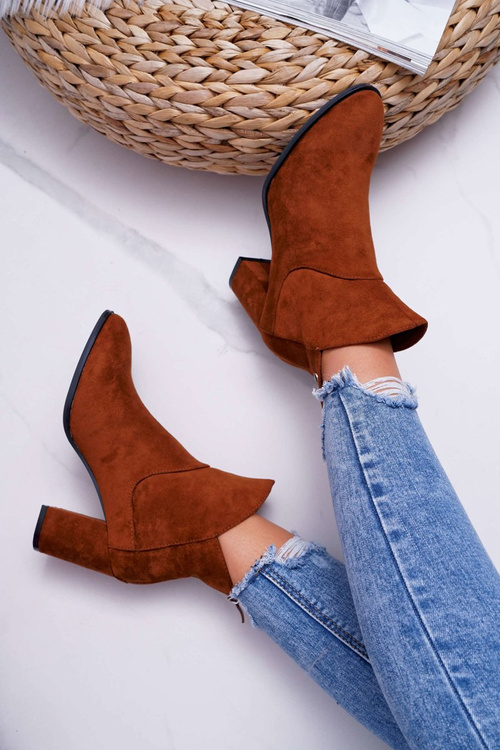 Dámske vysoké podpätky Sergio Leone Camel BT525