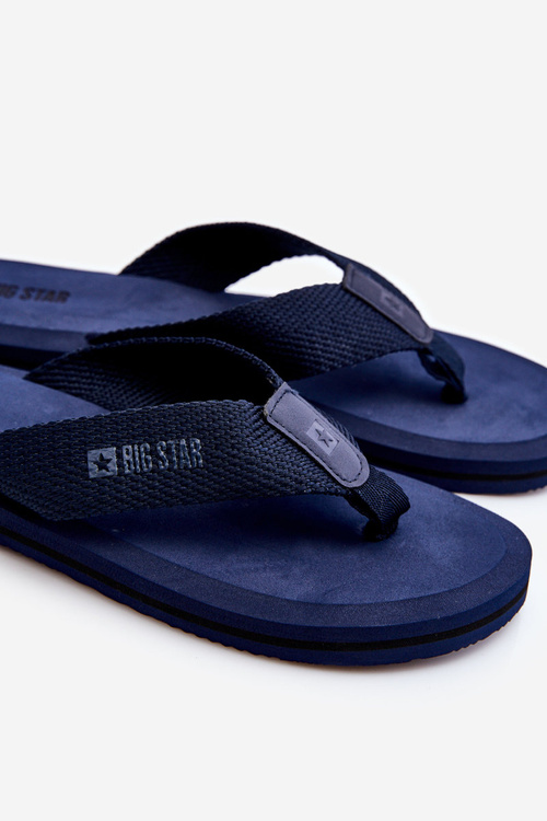 Pánske penové žabky flip flops Big Star LL174617 NAVY BLUE