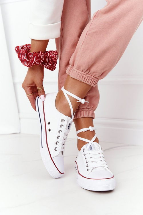 Dámske klasické nízko veľké hviezdy DD274336 Biele tenisky