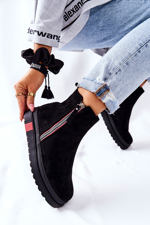 Semišové Boty Žluté šněrovací Boty Na Platformě černé Nessa