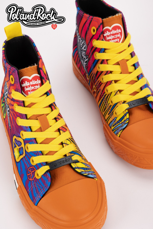 Tenisky Pol'and'Rock Festival X Big Star SS174502 Oranžové