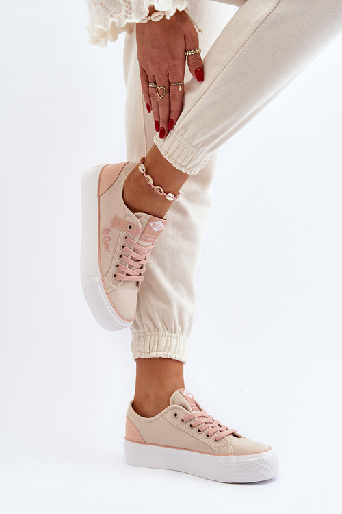 Dámske plátěné tenisky Lee Cooper LCW-24-31-2196 Beige