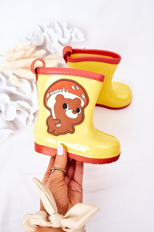 Dětské Gumáky S Medvědem Žluté