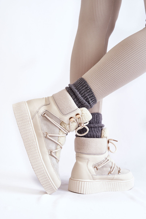 Dámské sněhule La.Fi 280072W-QN Světle béžová