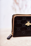 Dámská malá peněženka s ornamentem Černá Sanchos