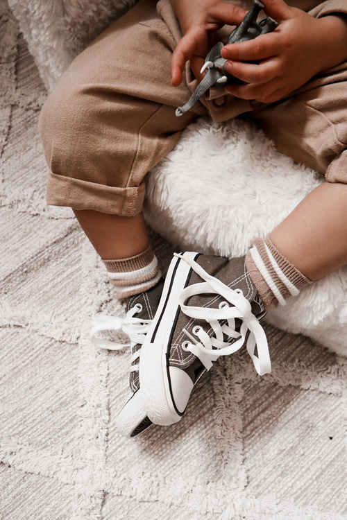 Dětské Vysoké Tenisky Khaki Filemon