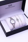 Giorgio Dario Set Silver Watch Dva náramky