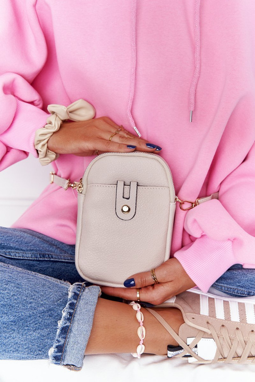 Malý ženský vrecko na béžovom pásme Amsterdam