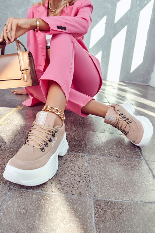 Dámske športové topánky tenisky Veľká hviezda JJ274A222 Beige