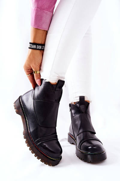 Jodhpur topánky s farebným piercingovým čiernym prostredím