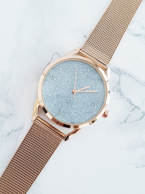 Michael John Women's Watch Branslet Brocade Rapter Golden Pink