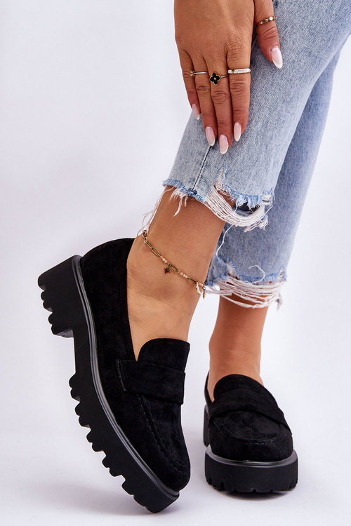 Klasické semišové mokasíny Mokasíny Černe Corrin