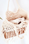 Opletená taška NOBO XK0050 BEIGE BAG