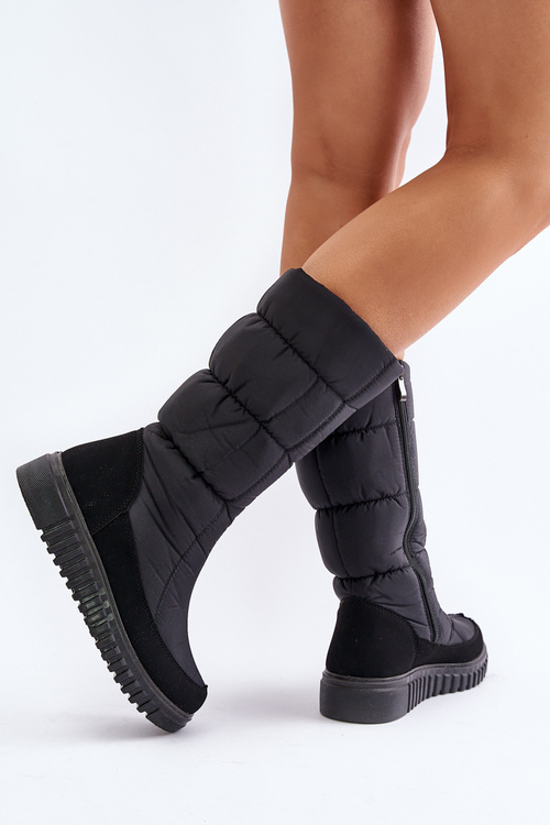 Dámské zimní boty na zip Progress PROGJ-24-144 Černé