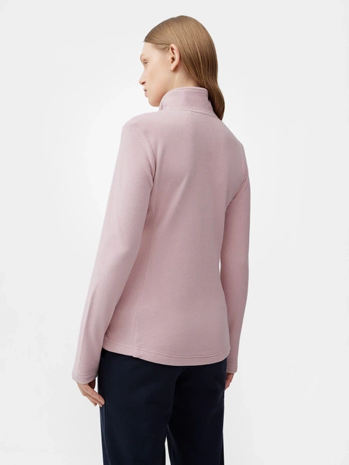 4f Pink Fleece so stojanom -Dámsky golier 4FSS23TFLEF049