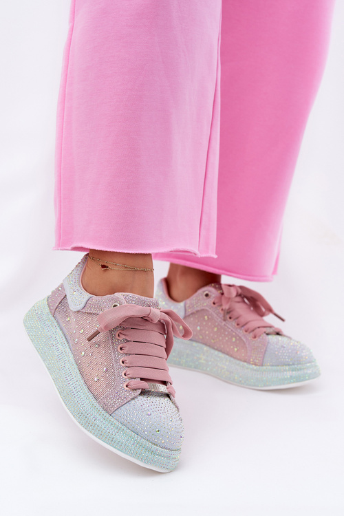 Zdobené sneakersy na platformě GOE RR2N4009 Multikolor