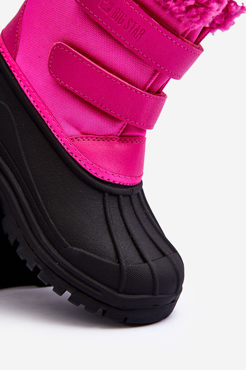 Veľká hviezda Fuksja MM374112 Detské snehové topánky