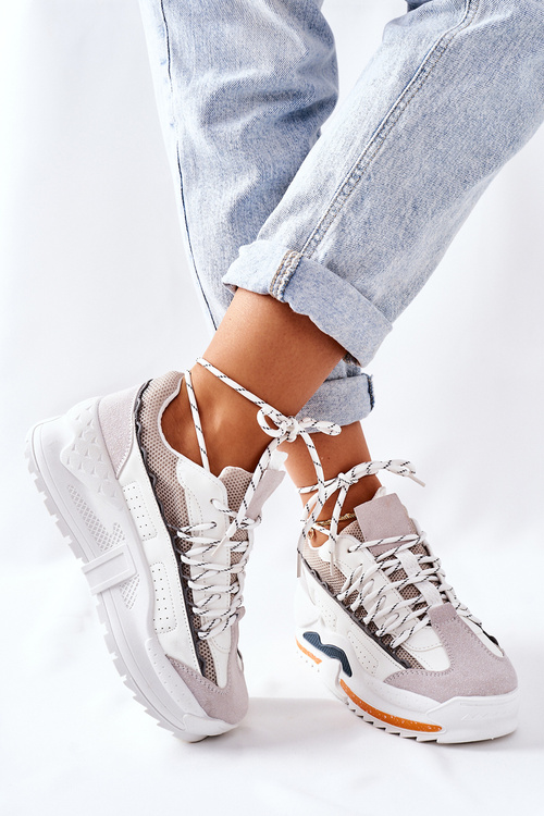 Dámská Sportovní Obuv Sneakersy Bilé Aland