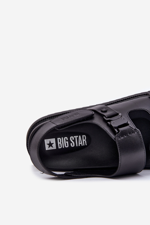 Pánske Kožené Sandále Big Star RR174086 Čierne