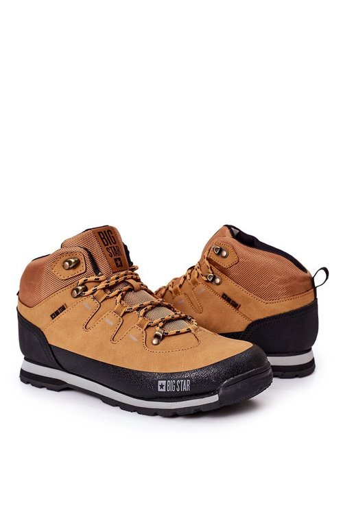 Pánske izolované turistické topánky Veľká hviezda EE174438 Camel
