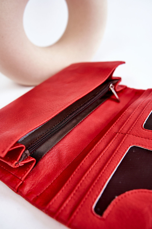 Dámská velká peněženka s magnetem Červené Connes