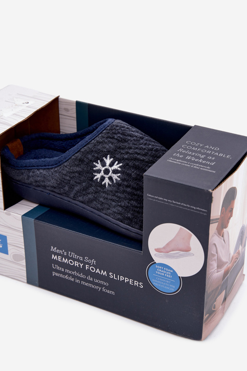 Pánske domáce papuče tmavomodré Darline