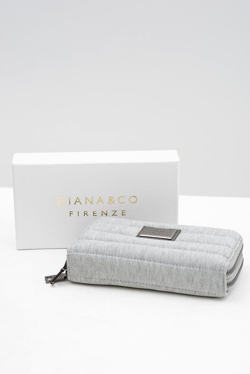 Veľká šedá dámska peňaženka