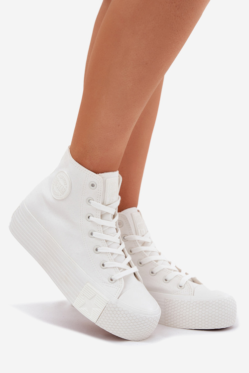 Dámske Tenisky Na Platforme Big Star RR274743 Biele