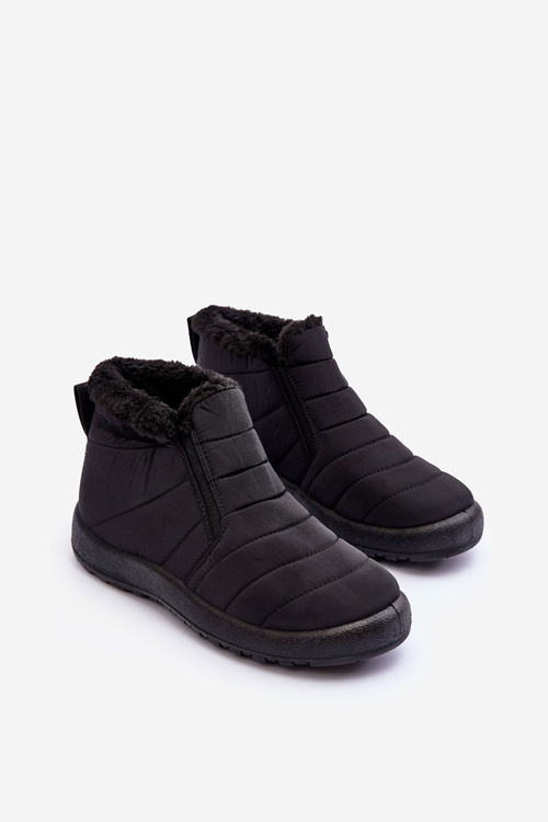Izolované nízke dámske snehové topánky čierne Enmore