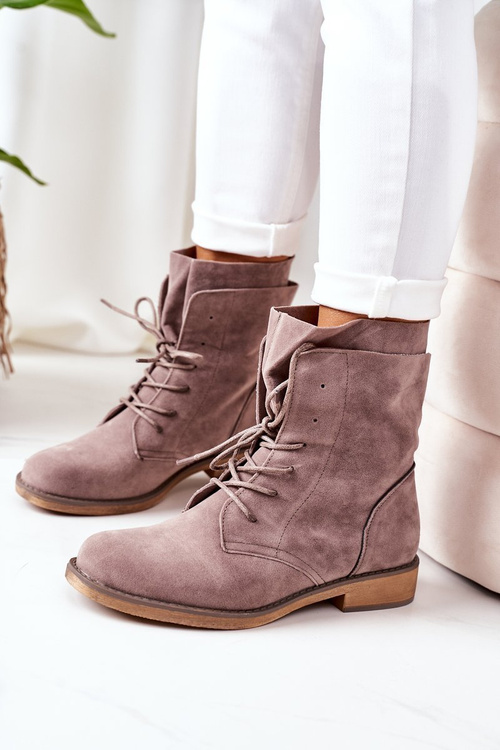 Boty S Dvojitým Svrškem Šedé Violetta