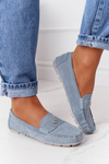 Dámske semišové Moccasins S.Barts Blue