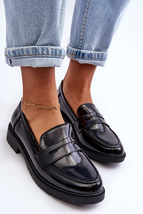 Klasické Dámské Mokasíny Černé Faradays