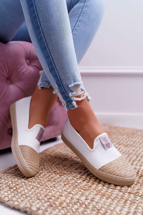 Dámské Espadrilky Cross Jeans Bílé DD2R4044