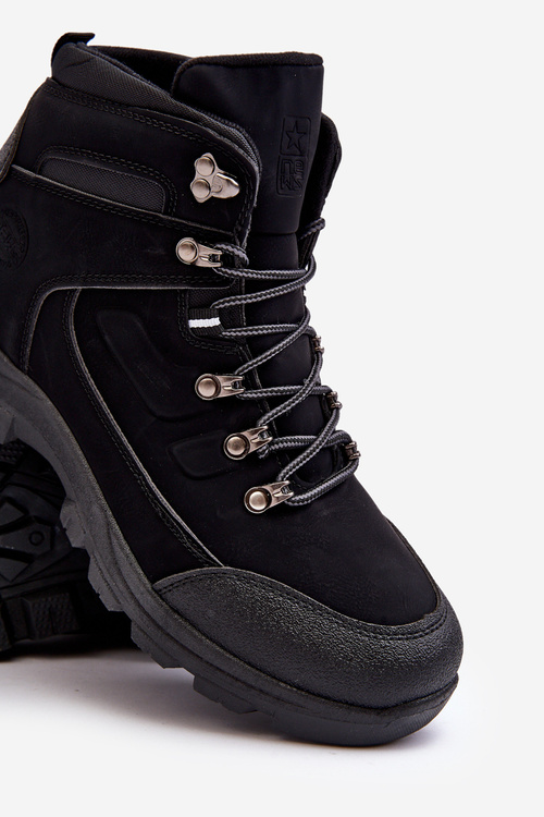 Mužské zimní turistické boty černé Dysasha