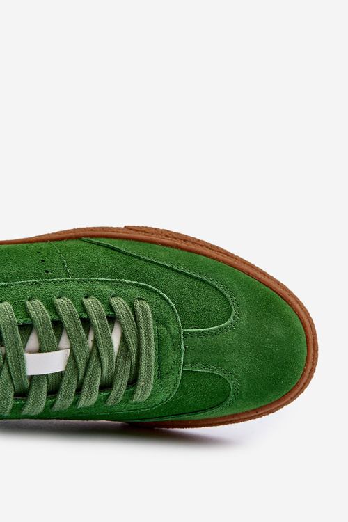 Mužské semišové tenisky Big Star NN174188 Zelené