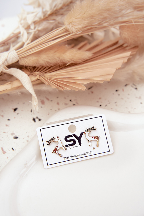 Náušnice Sob z chirurgickej ocele