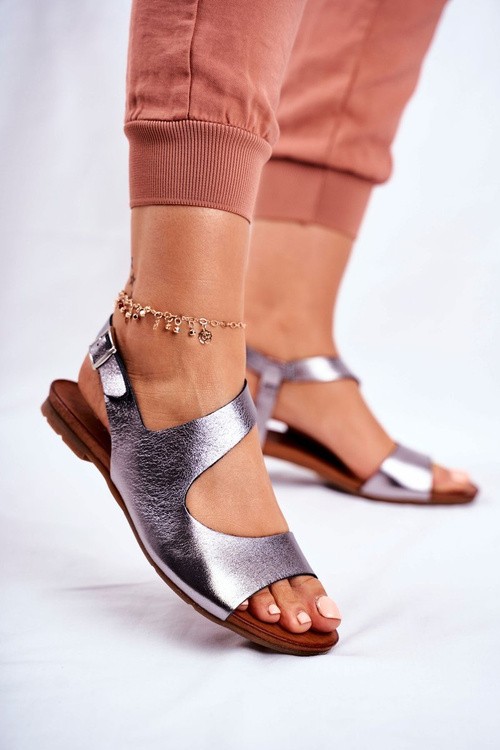 Dámské Sandály Laura Messi 1116 Polské Kožené Vollare